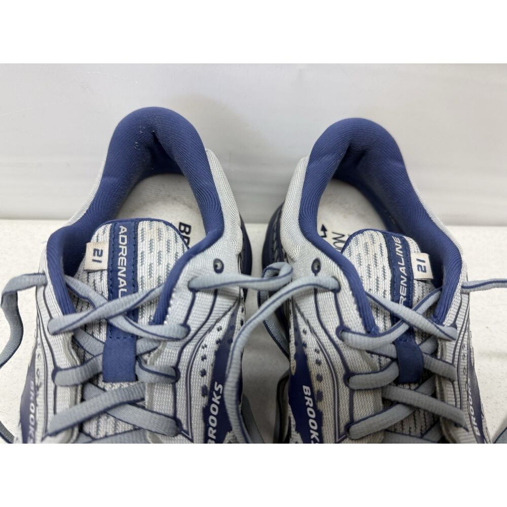BROOKS Adrenaline GTS 21 Men’s Size 10.5 D Running Shoes 1103491D006 Gray /Blue - Picture 6 of 10